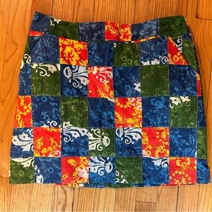 Loudmouth Golf Ladies Skort Size 20 Hawaiian Quilt print